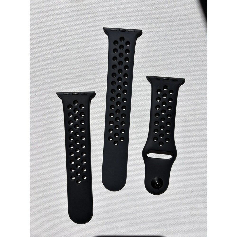 Genuine Apple Nike Sport Band 38mm Anthracite Black s/m m/l oem Watch Band - Picture 5 of 5